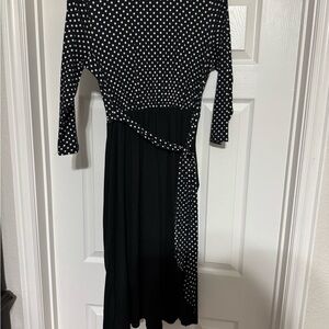 Black and White Polka Dot Dress (size large)